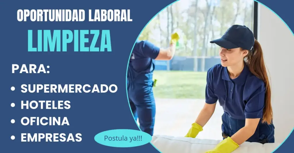 OFERTA LABORAL - PERSONAL DE LIMPIEZA