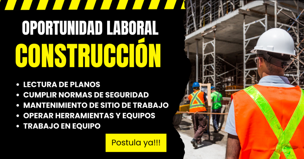 Convocatoria de Empleo para Personal de Construcción